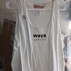 cotton tank top men M sport ways clothing